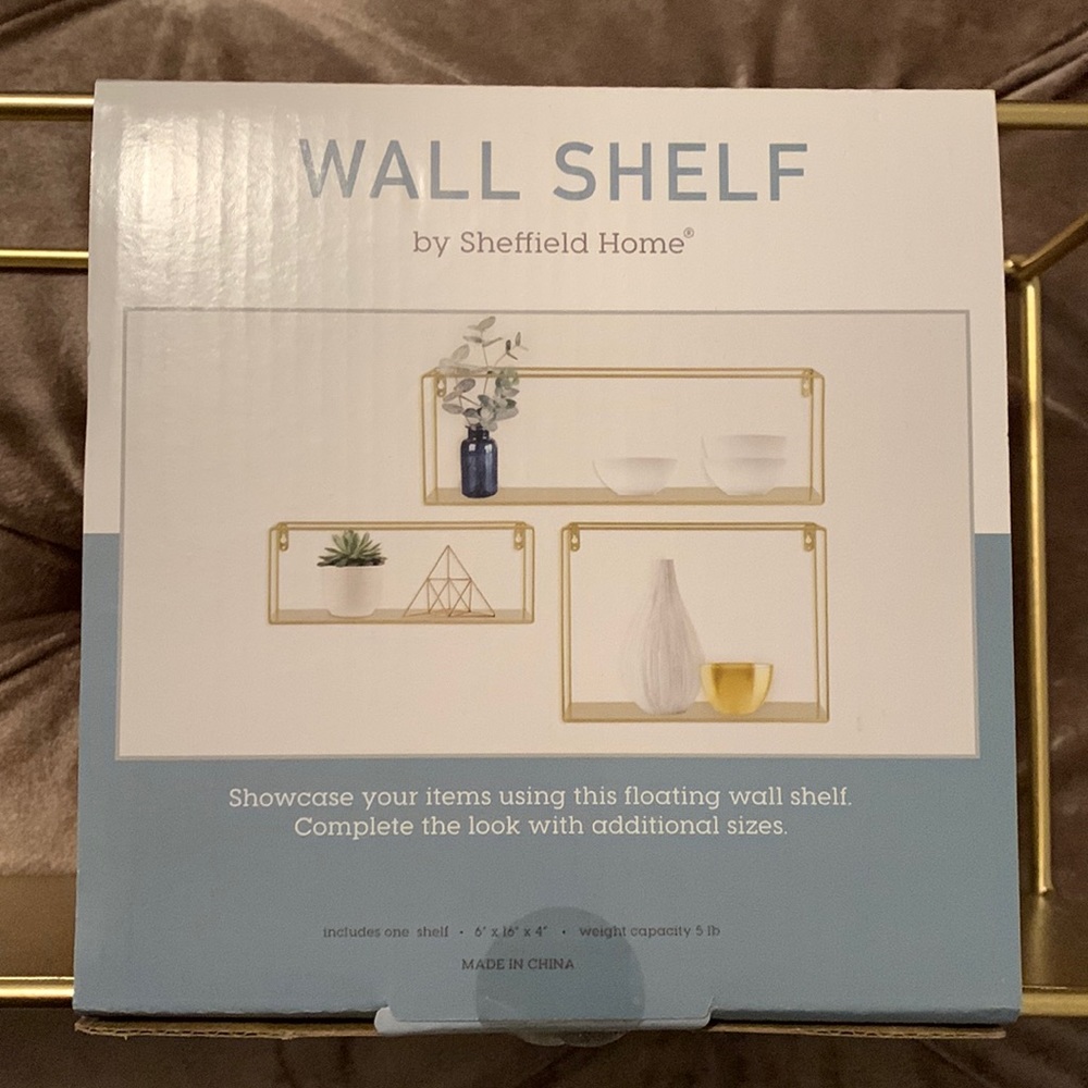 Gold Wall Shelf